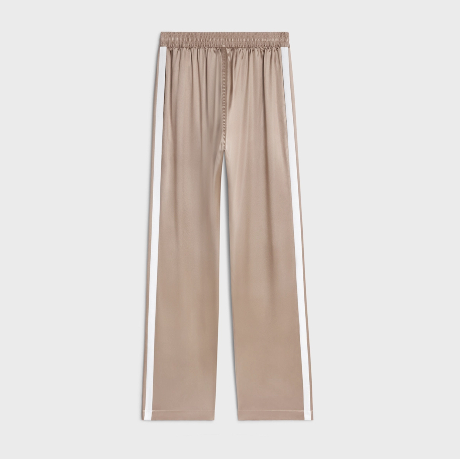 CELINE｜TRAINING PANTS (TRIOMPHE ATHLETIC PANTS IN SATIN CELINE Triomphe Athletic Pants - POIZON