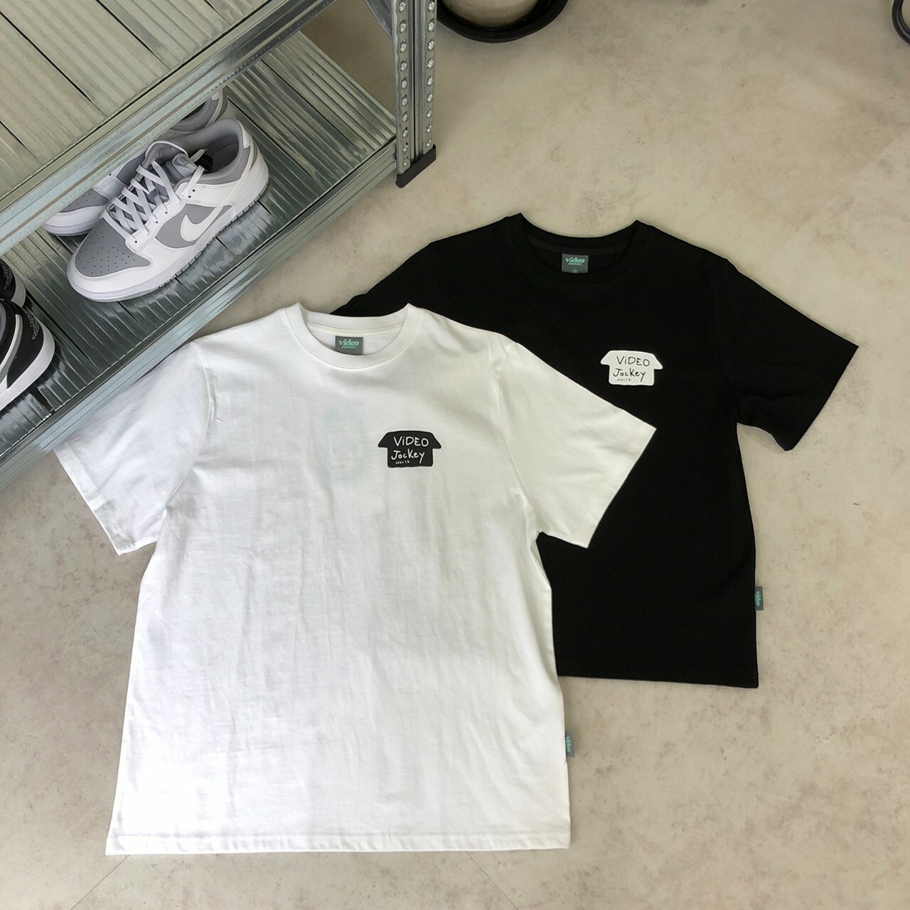 Video Jockey韓國 品牌logo設計印花短袖Tee VJ23A332