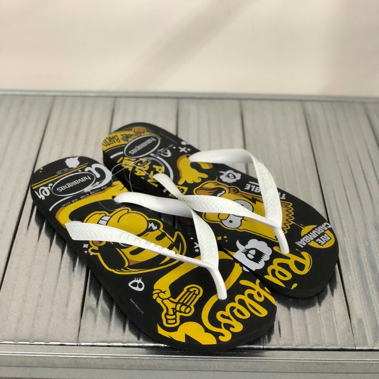 Havaianas 哈瓦仕 拖鞋 夾腳拖 男鞋 辛普森 黑色 4137889-0090U
