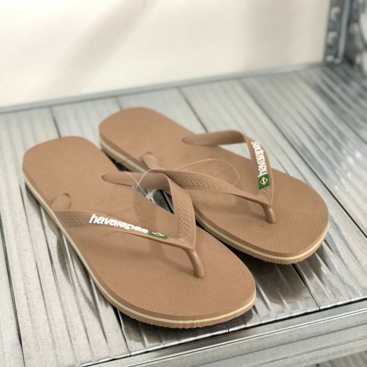 Havaianas 哈瓦仕 拖鞋 夾腳拖 國旗 卡其色 4110850-3581U