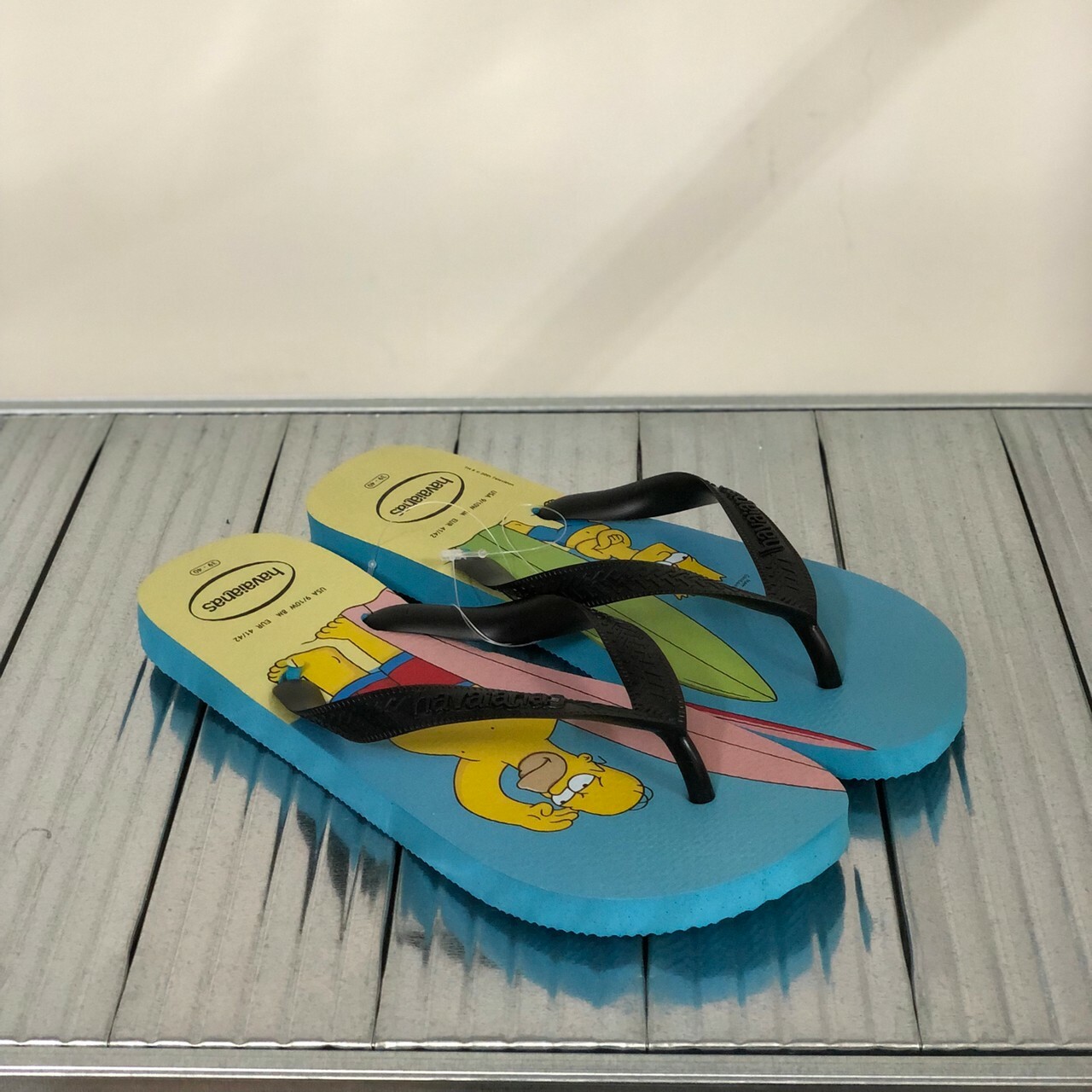 Havaianas 哈瓦仕 拖鞋 夾腳拖 男鞋 辛普森 藍黑 4137889-0619U
