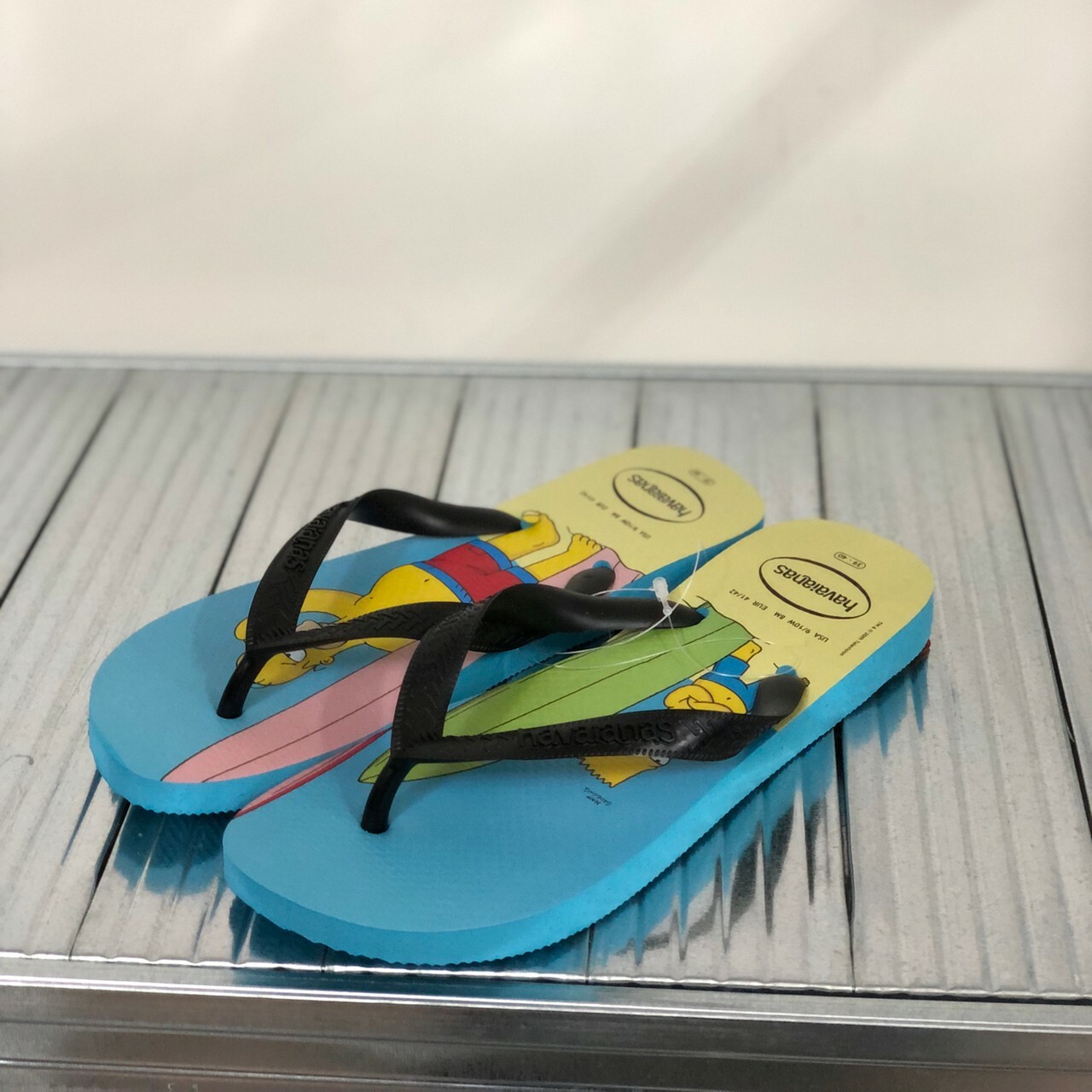 Havaianas 哈瓦仕 拖鞋 夾腳拖 男鞋 辛普森 藍黑 4137889-0619U