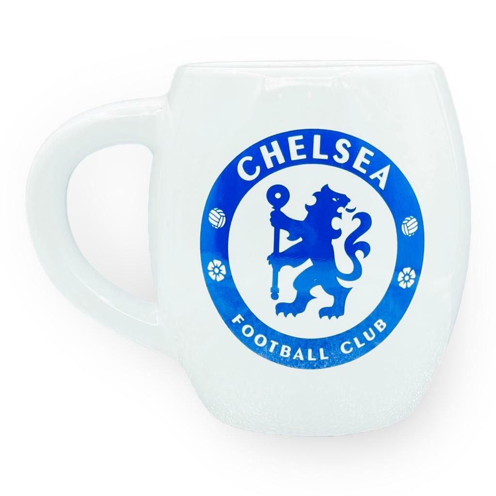 車路士白色會徽大水杯