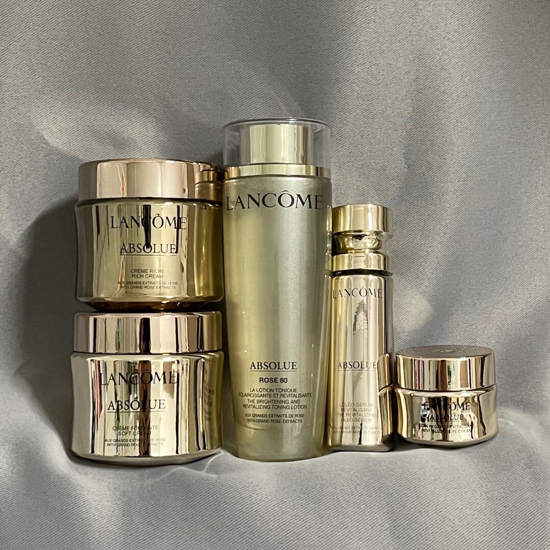 (網頁大優惠4折發售) Lancome蘭蔻菁純專櫃禮盒五件套