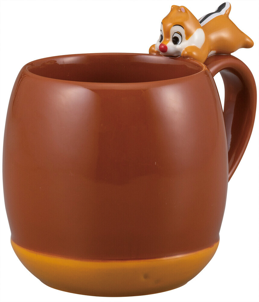 日本直送 100%正版 DALE 趴趴 陶瓷 馬克杯   見字飲水 啡色 CHIP N DALE 奇奇蒂蒂 鋼牙大鼻  橡果 下午茶