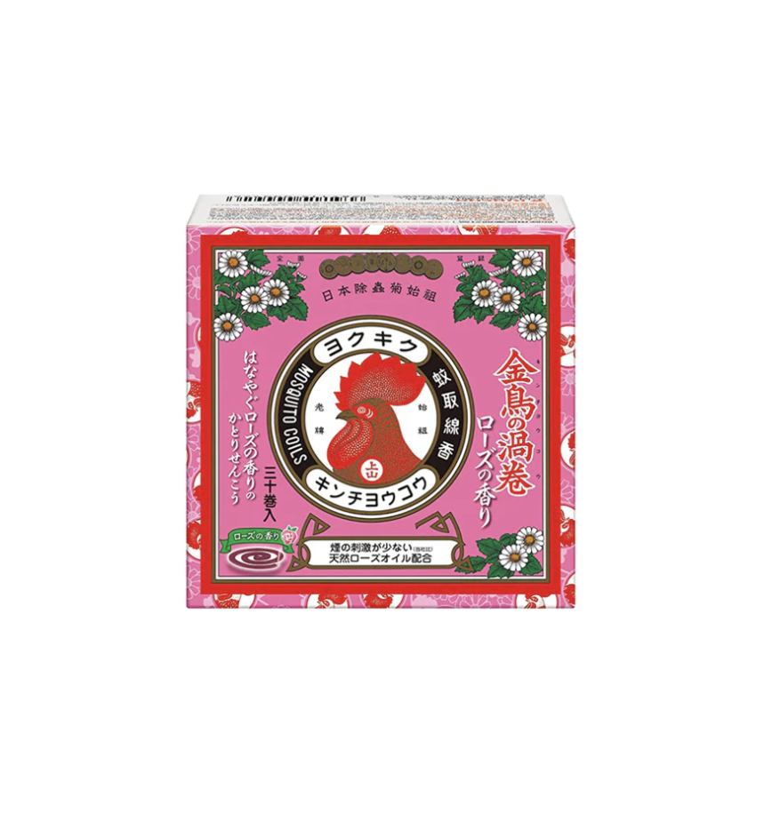日本製金鳥の渦巻迷你天然蚊香 (30卷) - 玫瑰香味