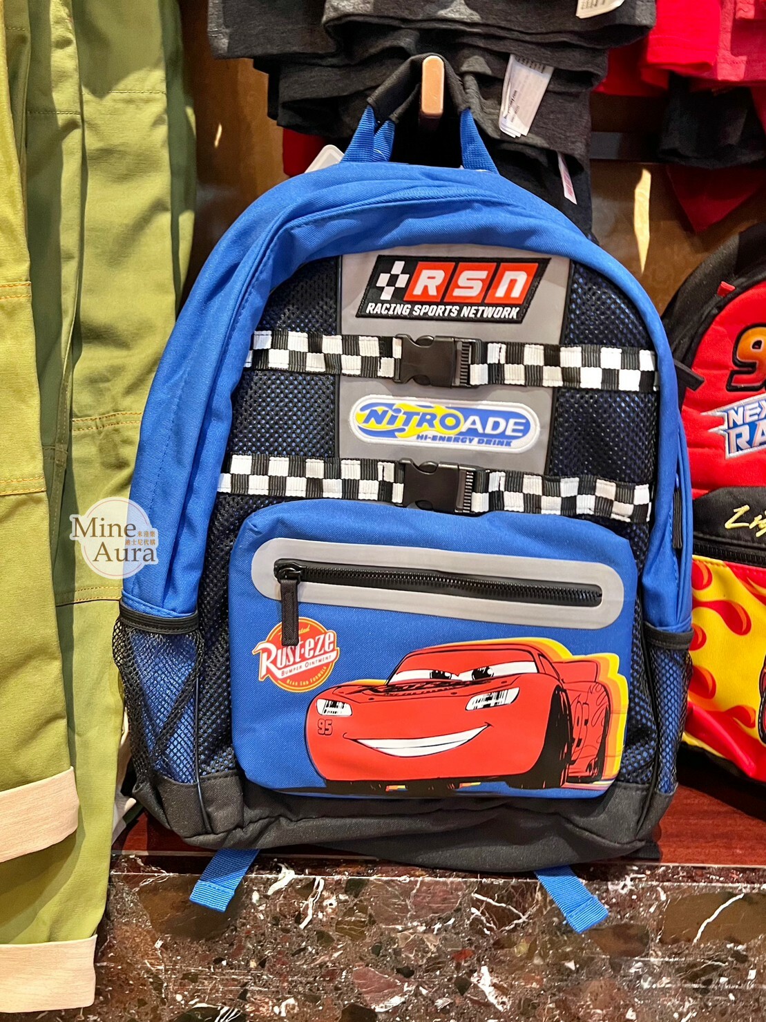 閃電麥坤 Lightning McQueen 黑藍配色 兒童 書包 後背包 汽車總動員 Cars -香港迪士尼樂園