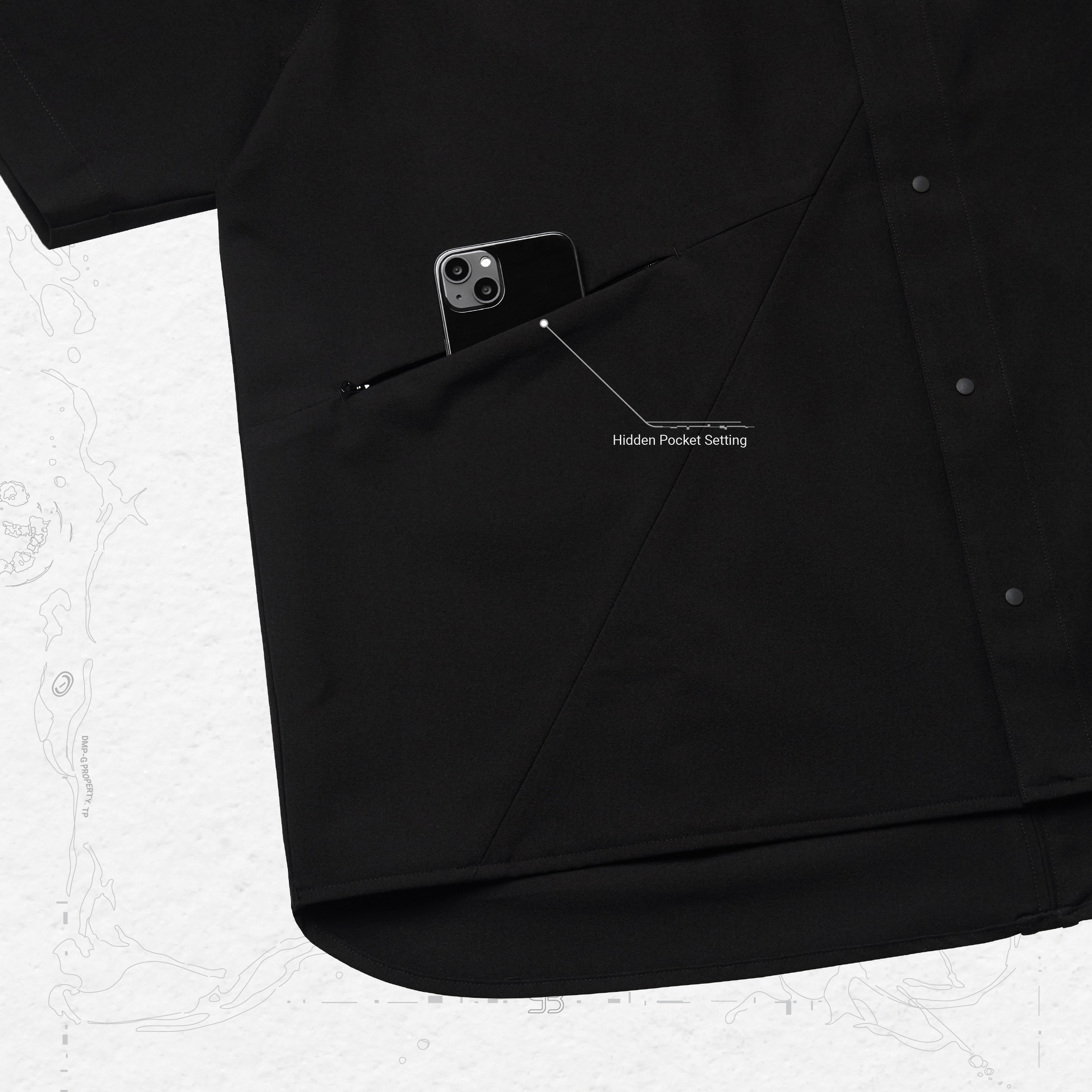 GNV-17” SOFTBOX Parabola Big Shirt - Black