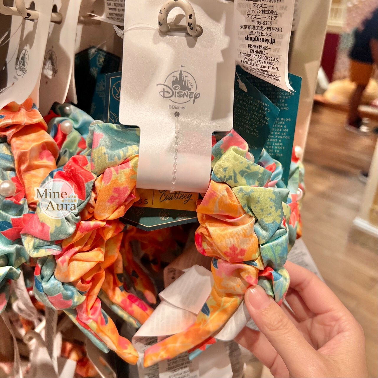 公主系列 Princess Line 花卉 珍珠造型 髮圈 2入組 髮箍 -香港迪士尼樂園