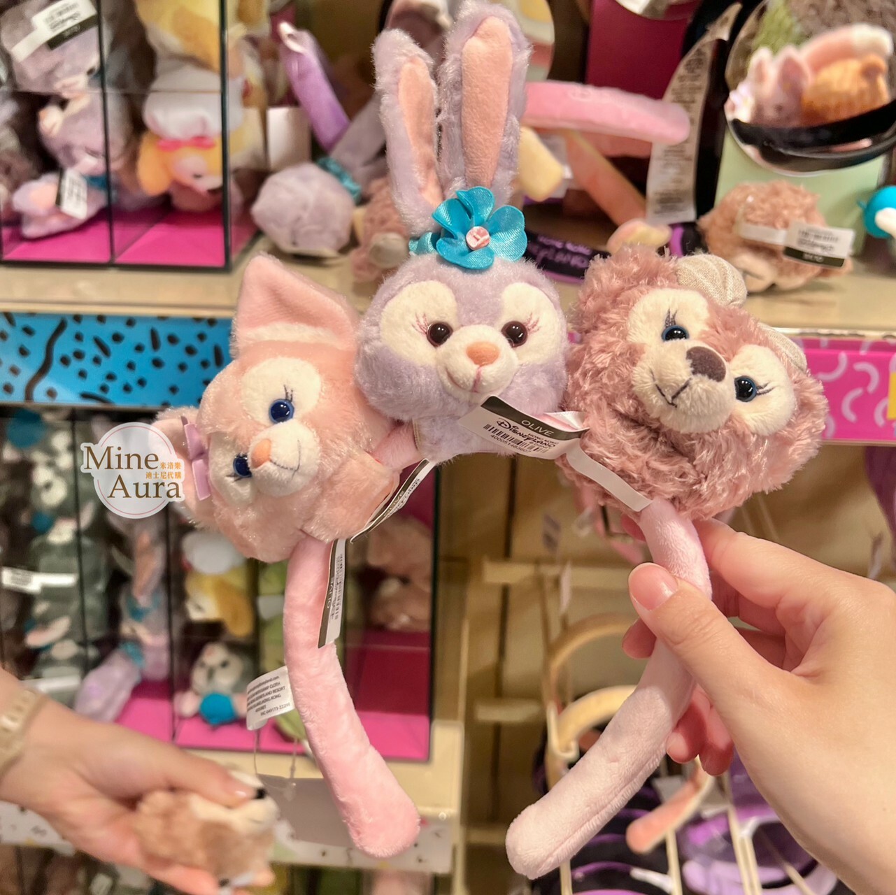 玲娜貝兒 LinaBell 大頭造型 絨毛 迷你公仔 娃娃 (搭配個人客製髮圈用) -香港迪士尼樂園