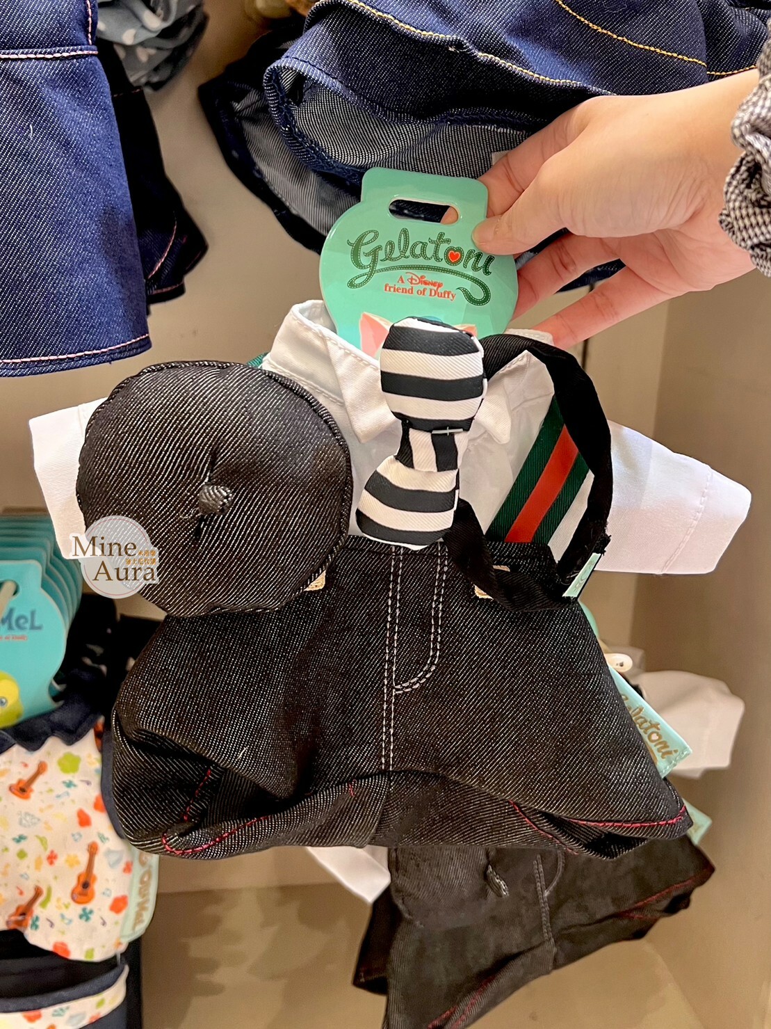 傑拉托尼 畫家貓 Gelatoni S號娃娃 牛仔裝 造型服裝 套裝 (無娃娃) -香港迪士尼樂園