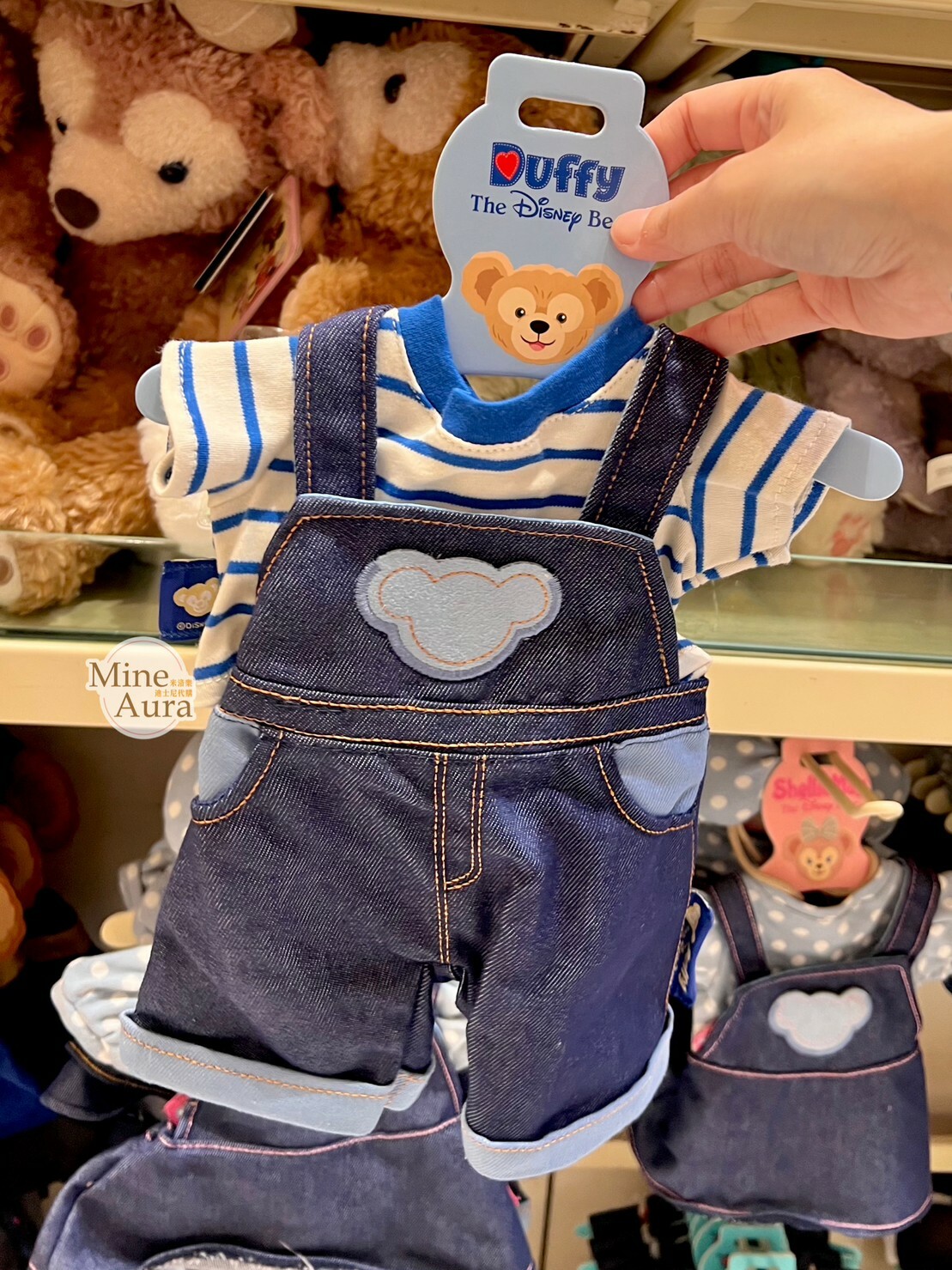 達菲 Duffy S號娃娃 牛仔裝 造型服裝 套裝 (無娃娃) -香港迪士尼樂園