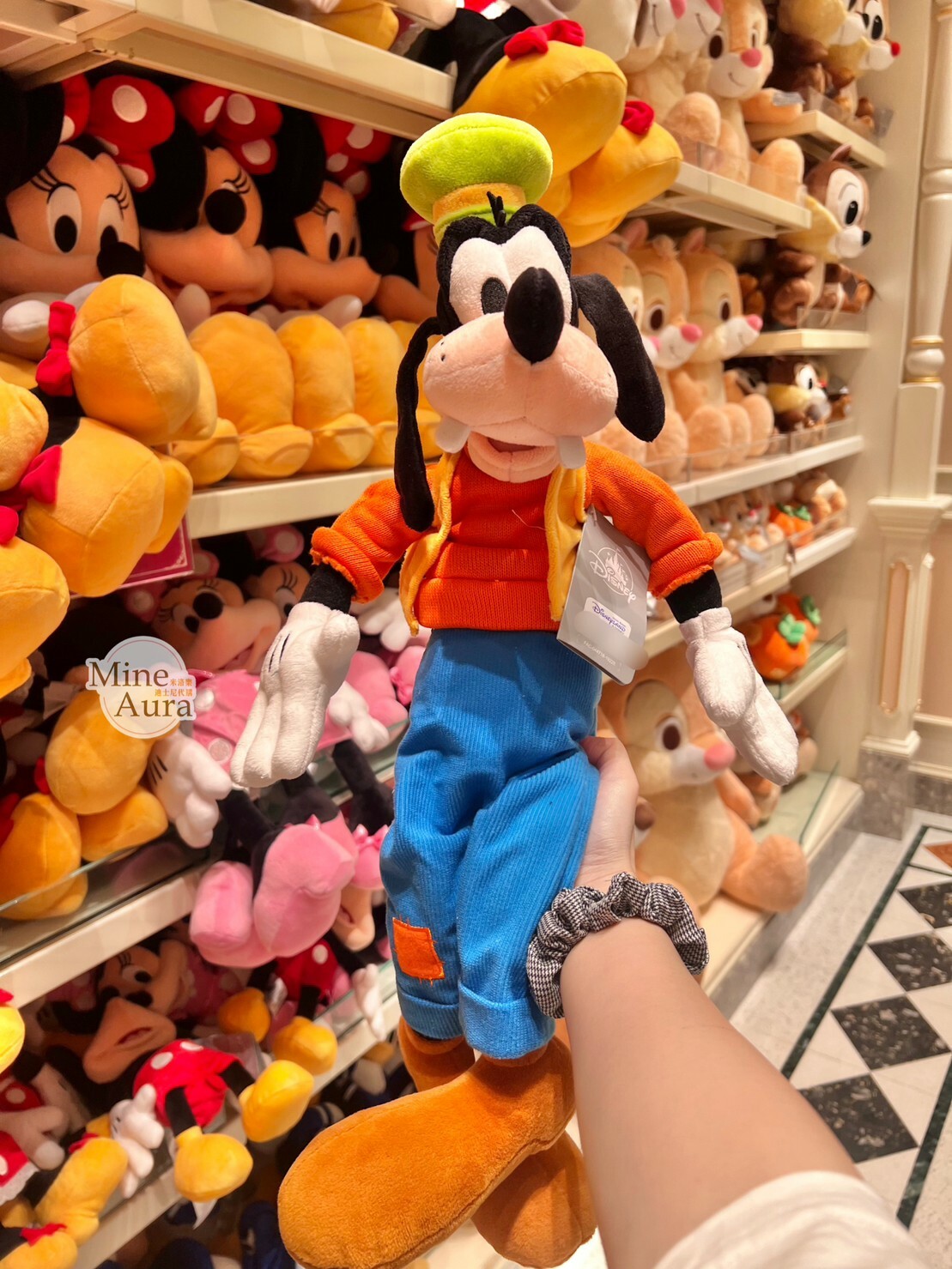 高飛狗 Goofy 經典 絨毛 M號 娃娃 玩偶 -香港迪士尼樂園