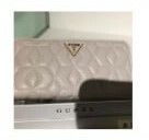 [S] GUESS ELENIA SLG QUILTED LARGE ZIP-AROUND WALLET,STONE, 190231673057 (SGU364)