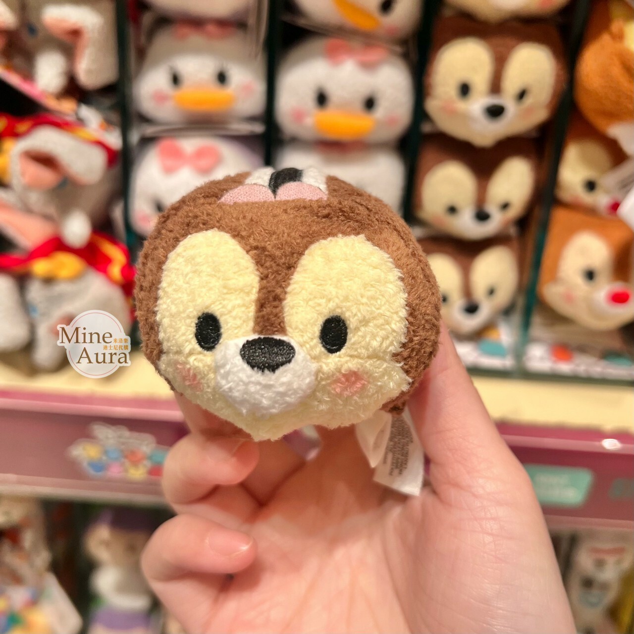 TSUM TSUM 黑鼻 奇奇 Chip 迷你公仔 娃娃 奇奇蒂蒂 Chip 'n Dale -香港迪士尼樂園
