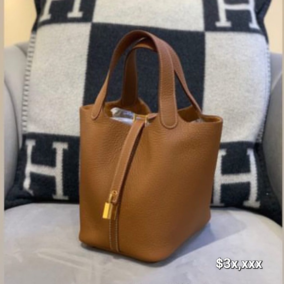 Hermès Picotin 18 TC Clemence Gold GHW HK$3x,xxx 詳情請PM我哋 (HK$2,000 立即落訂)