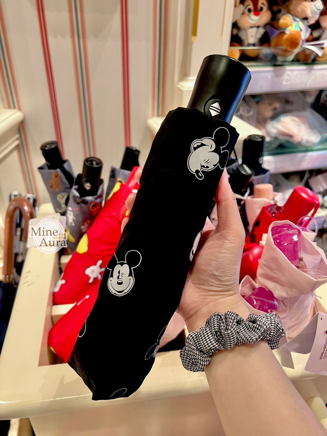 米奇 Mickey 米奇頭滿版圖案 折疊傘 -香港迪士尼樂園