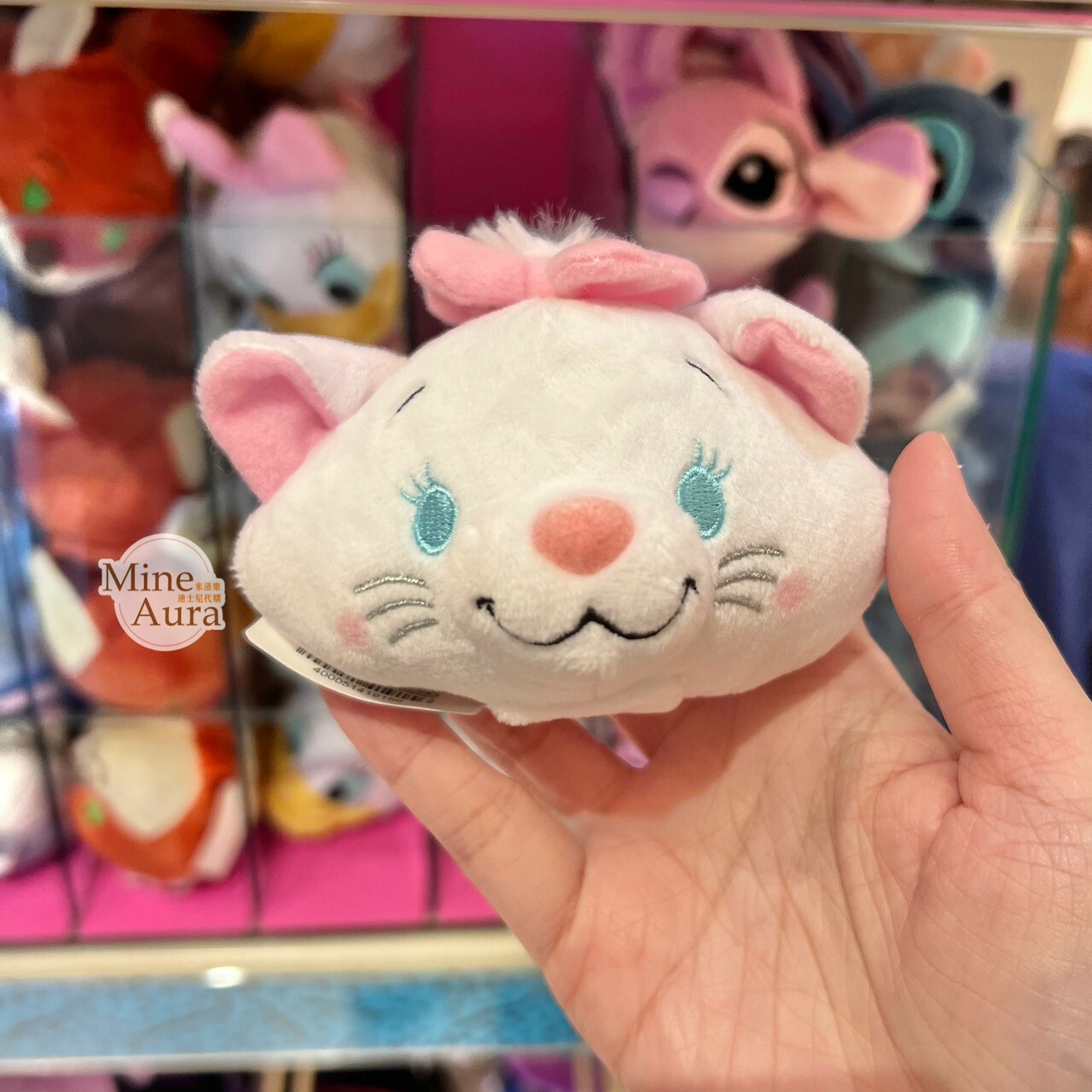 瑪莉貓 Marie 大頭絨毛 迷你公仔 娃娃 (搭配個人客製髮圈用) 貓兒歷險記 The Aristocats -香港迪士尼樂園