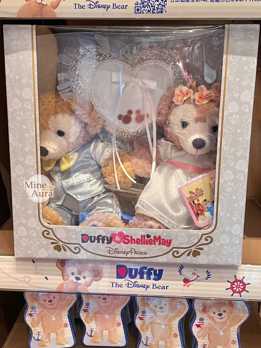 達菲 Duffy 雪莉玫 ShellieMay 婚紗組 娃娃 玩偶 擺飾品 新婚禮物 -香港迪士尼樂園