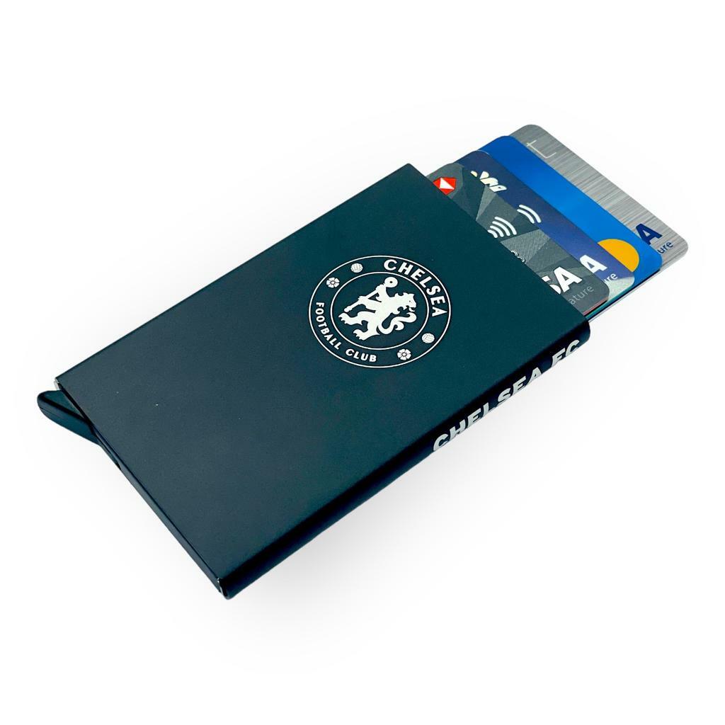 車路士啞黑色金屬卡片盒