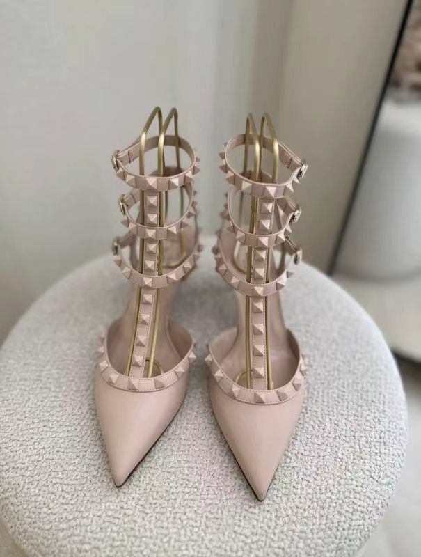 Valentino 裸粉色羊皮6.5cm高跟鞋  S0375 VB8   GF9-T