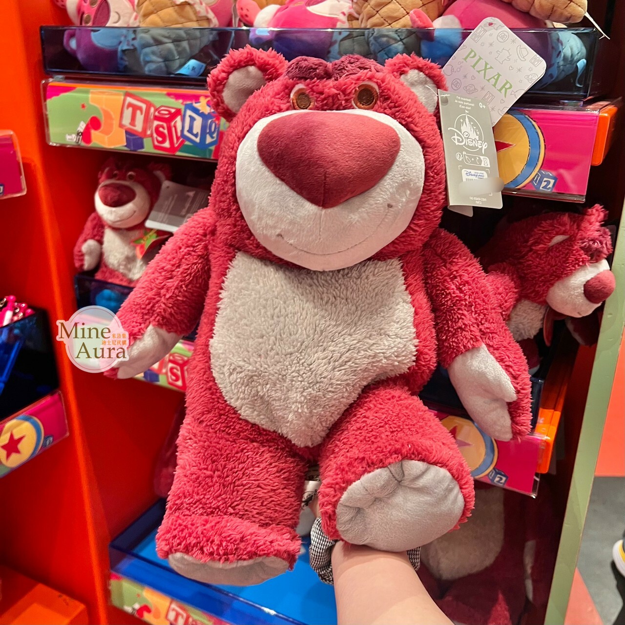 (現貨) 熊抱哥 Lotso M號 娃娃 玩偶 有草莓味 玩具總動員 Toy Story -香港迪士尼樂園