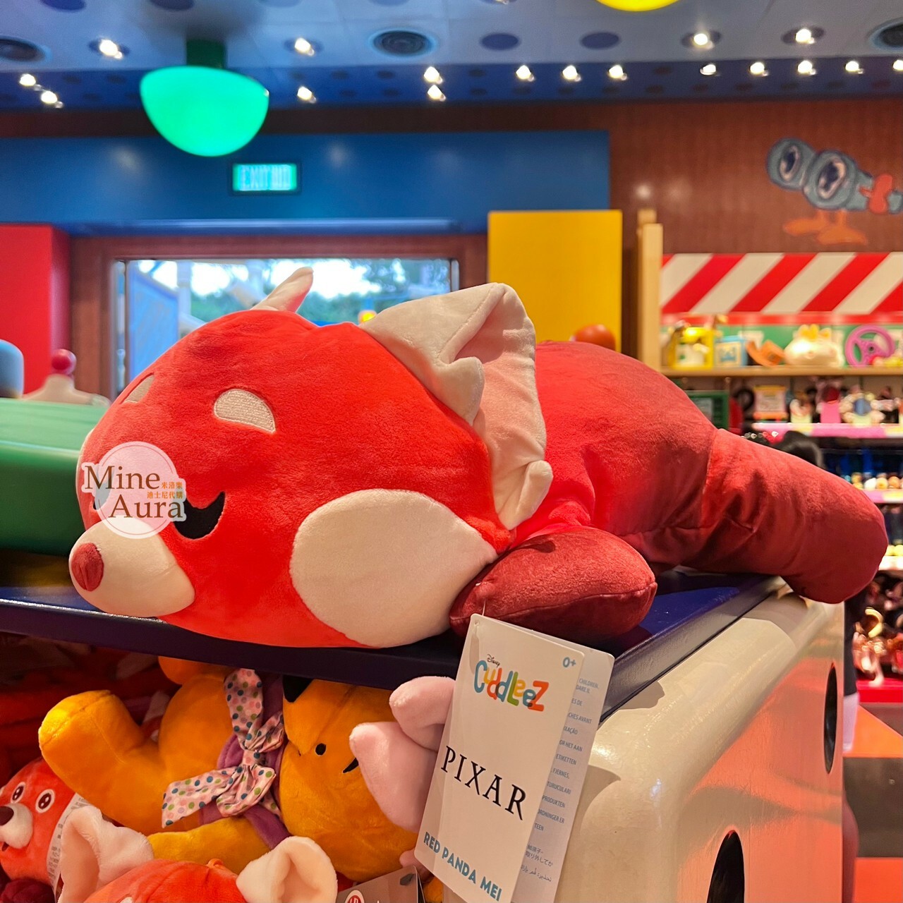 紅熊貓 美美 Meilin 趴趴 趴姿 睡顏 娃娃 玩偶 青春養成記 Turning Red -香港迪士尼樂園