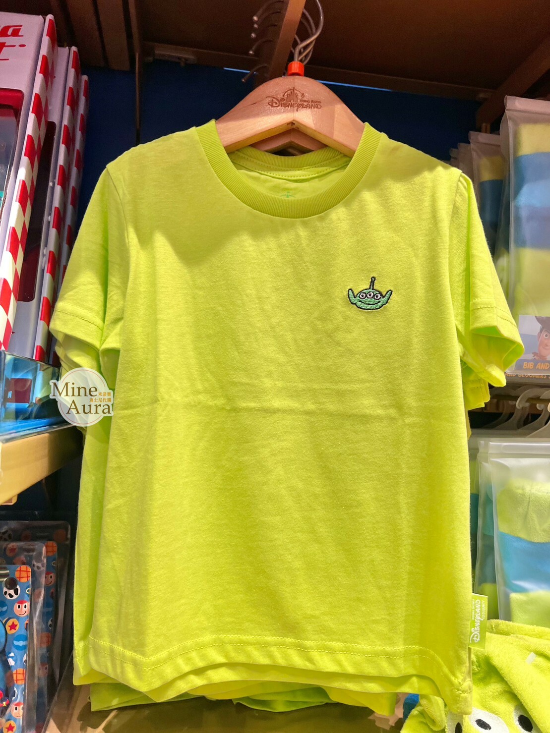 三眼怪 Alien 刺繡大頭 綠色 短T 上衣 兒童/成人 親子裝 玩具總動員 Toy Story -香港迪士尼樂園