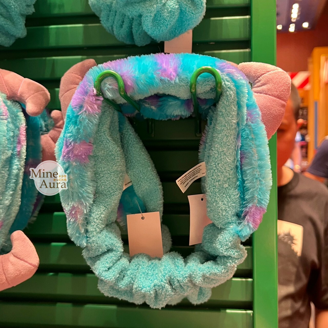 毛怪 蘇利文 Sullivan 絨毛 立體耳朵造型 髮帶 洗臉髮帶 怪獸電力公司 Monsters, Inc. -香港迪士尼樂園