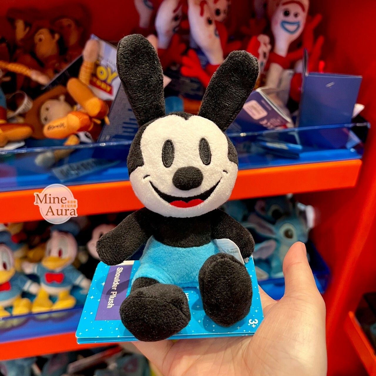 幸運兔 奧斯華 Oswald 磁鐵 坐肩 絨毛 娃娃 公仔 -香港迪士尼樂園