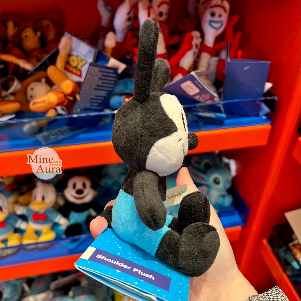 幸運兔 奧斯華 Oswald 磁鐵 坐肩 絨毛 娃娃 公仔 -香港迪士尼樂園