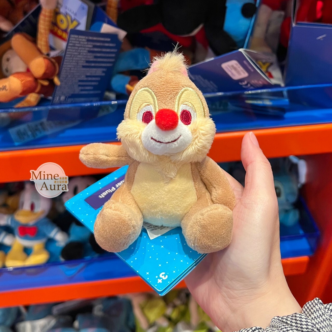 紅鼻 蒂蒂 Dale 磁鐵 坐肩 絨毛 娃娃 公仔 奇奇蒂蒂 Chip 'n Dale -香港迪士尼樂園