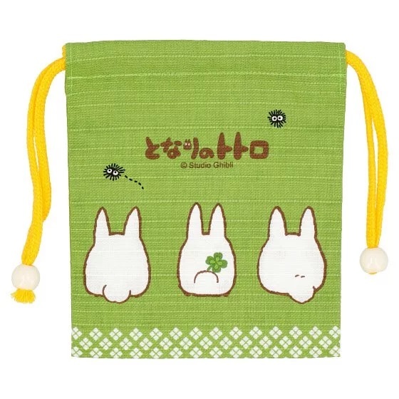 束口袋 小龍貓 宇治抹茶色