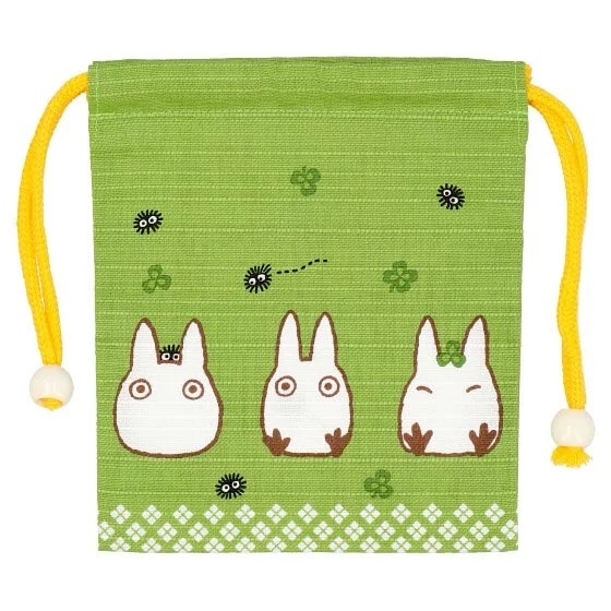 束口袋 小龍貓 宇治抹茶色