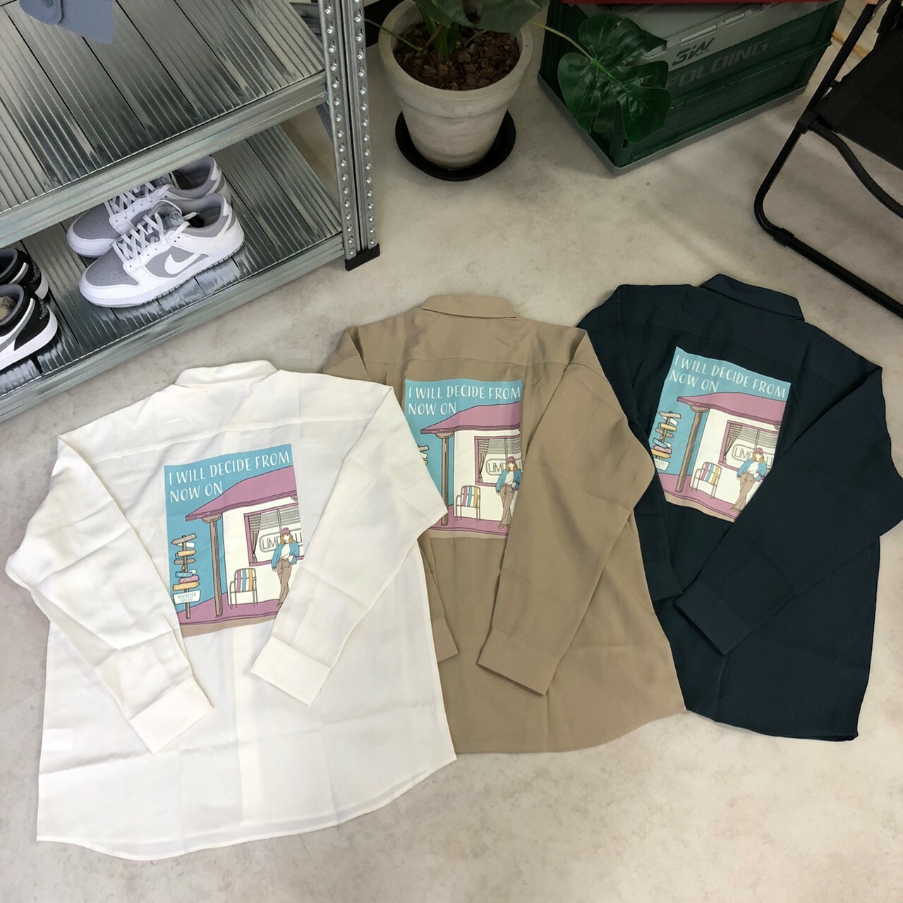 Limited Line 印刷長袖襯衫 22-2001