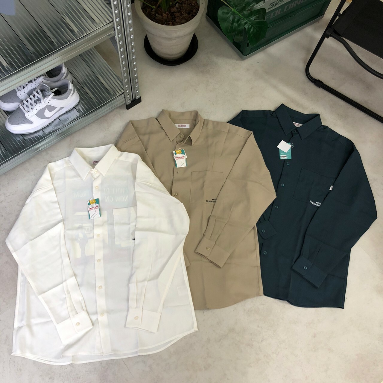 Limited Line 印刷長袖襯衫 22-2001