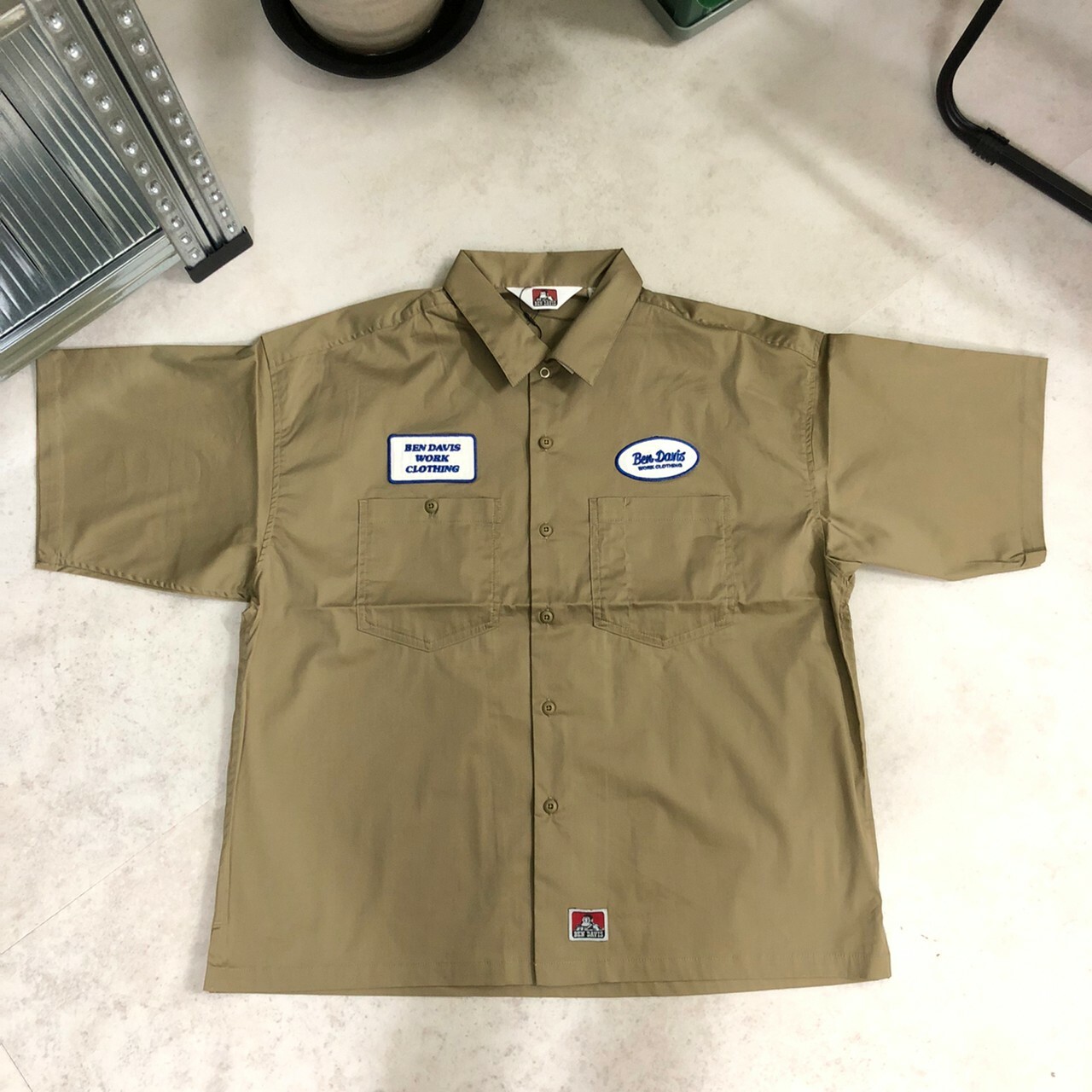 Ben Davis 胸口刺繡短袖襯衫 G-0580037