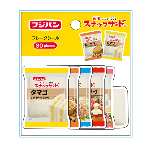日本FUJIPAN 夾心土司 30枚貼紙包