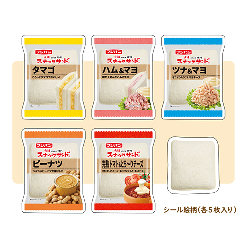 日本FUJIPAN 夾心土司 30枚貼紙包