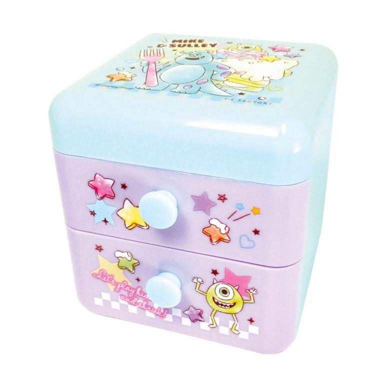 JP 大眼毛毛雙層收納櫃仔 0955