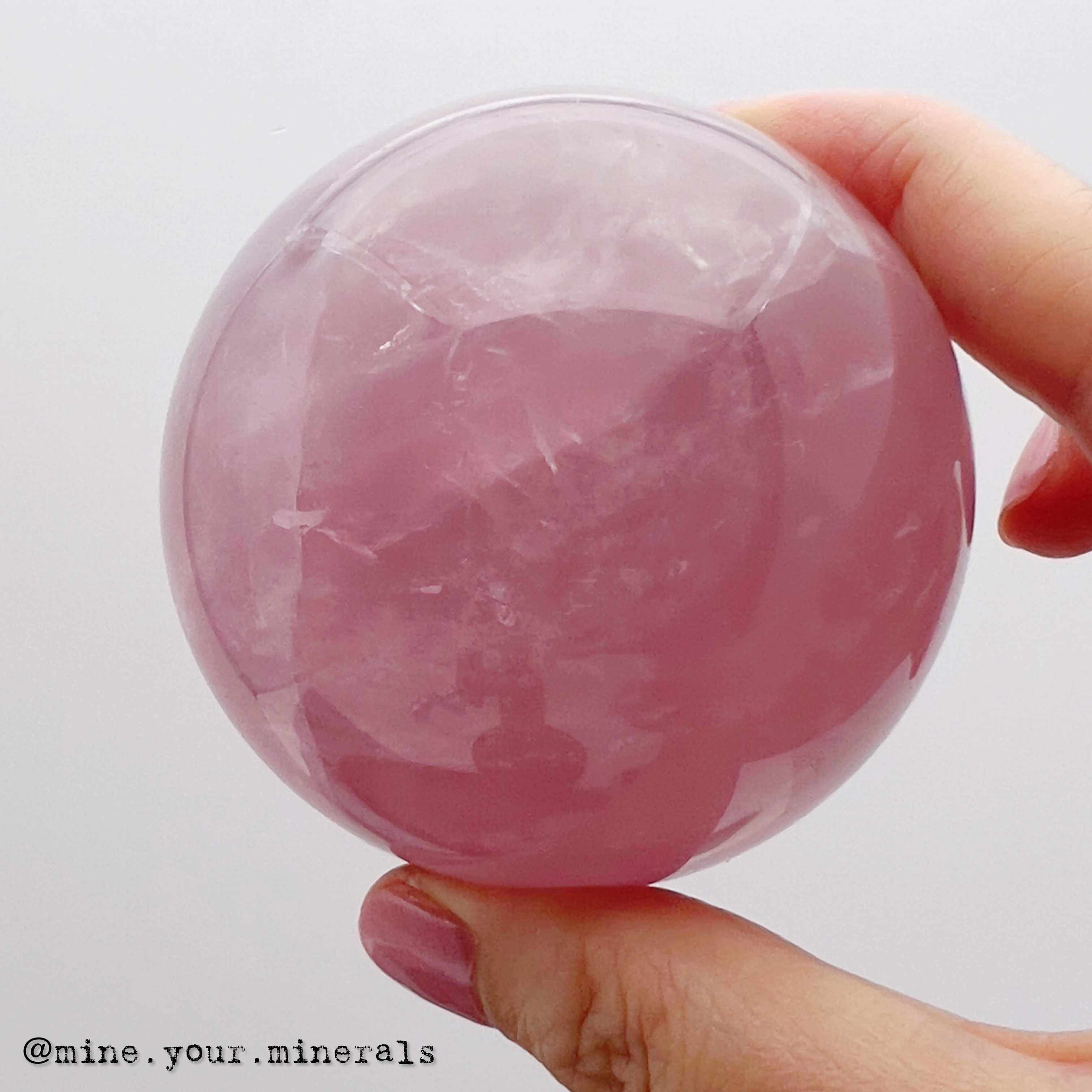 帶紫粉水晶球