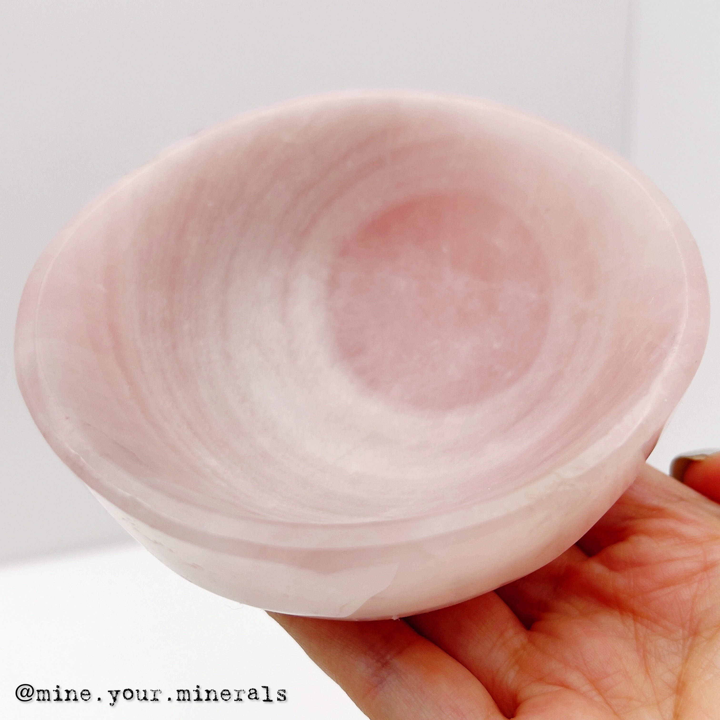 粉水晶碗