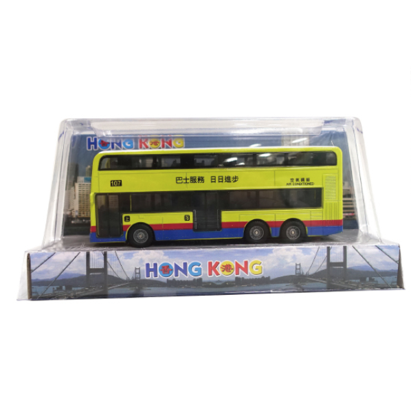 香港交通工具-雙層黃巴士 SJ017-4