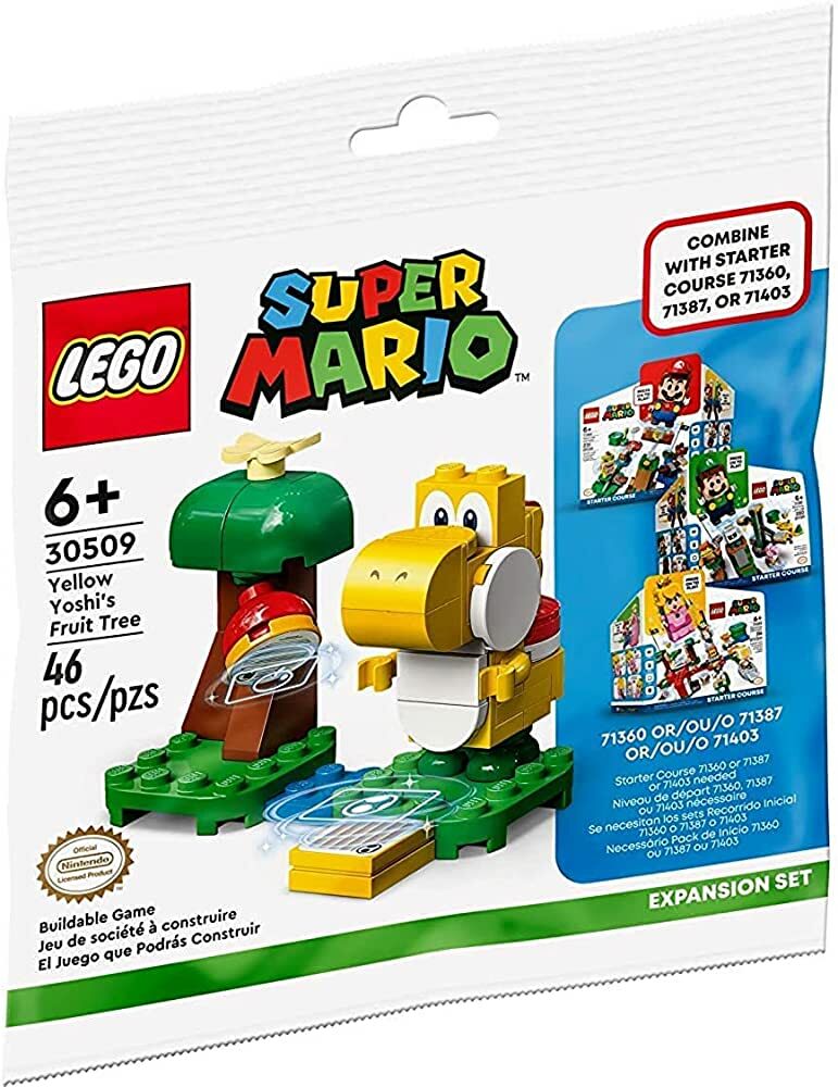 LEGO 30509 Yellow Yoshi's Fruit Tree Expansion Set Polybag 黃色耀西的果樹擴充版圖 (Super Mario)