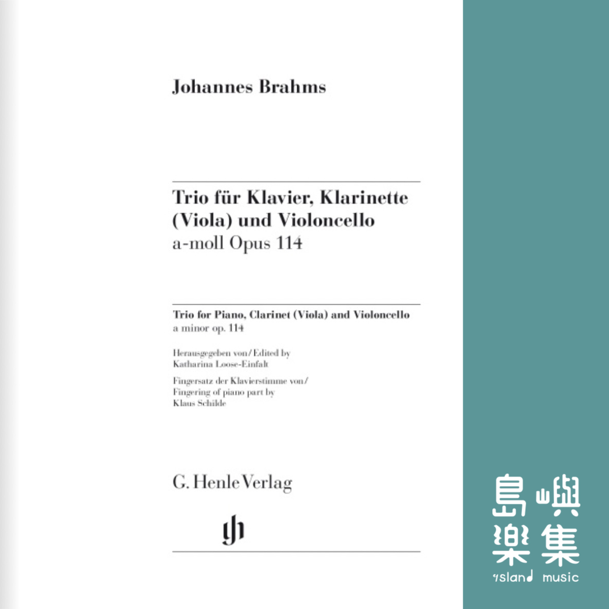 TRIO FOR PIANO, CLARINET (VIOLA) AND VIOLONCELLO