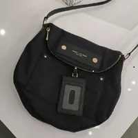 [S] MARC JACOBS M0014625 PEPPY NATASHA NYLON CROSSBODY BAG,BLACK, 191267516110 (SMJ109)