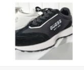 [S] GUESS UNISEX SNEAKERS,BLACK, KM2A5S03-BLK (SGU369)