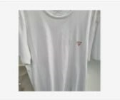 [S] GUESS MEN'S MINI TRIANGLE SHORT SLEEVE T-SHIRT,WHITE, MN2K9001-WHT (SGU367)