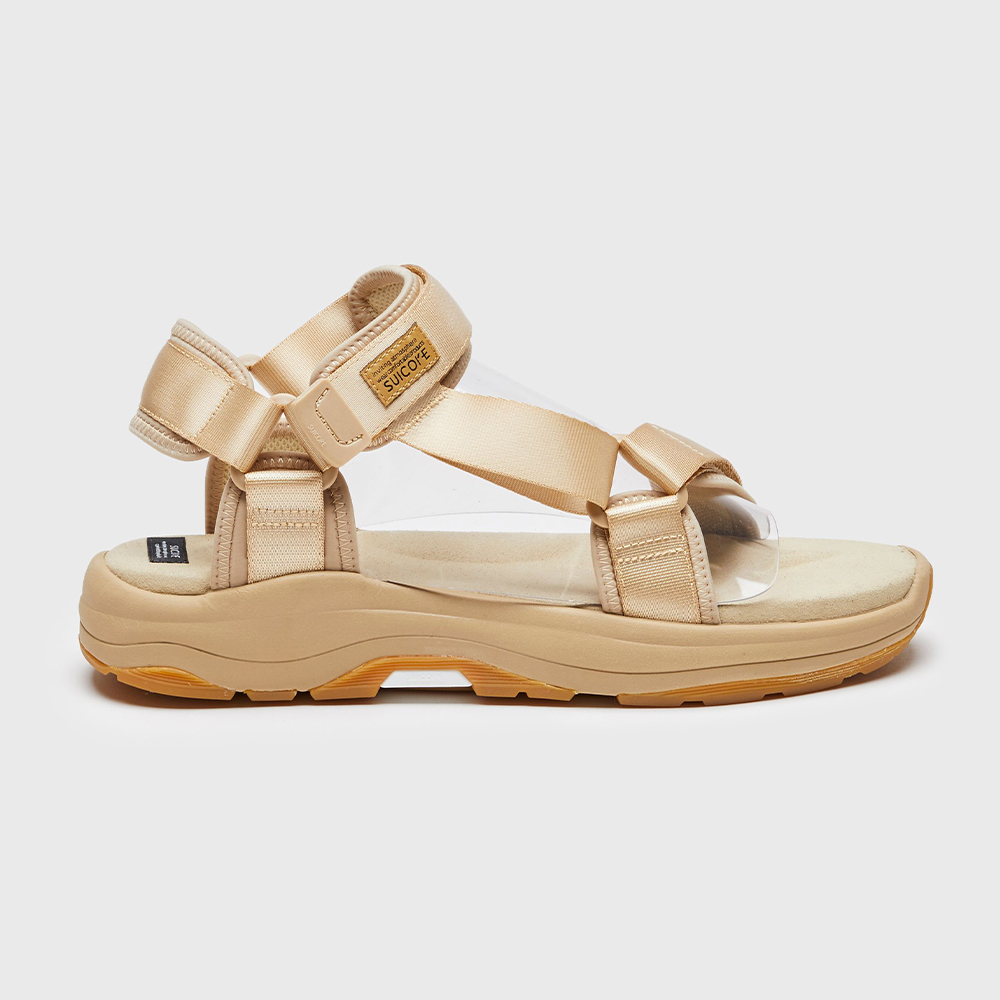 [出清商品售出無退換] SUICOKE DEPA-RUN OG-333OL 卡其 魔鬼氈 慢跑鞋底 厚底 涼鞋【SK23333BE】