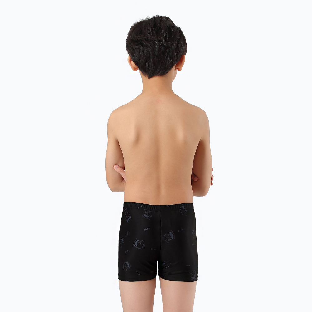 MAR-23140J 小男平口泳褲-波浪小鱷魚